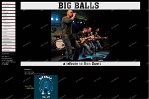 AC/DC Coverband BIG BALLS Netzseite
